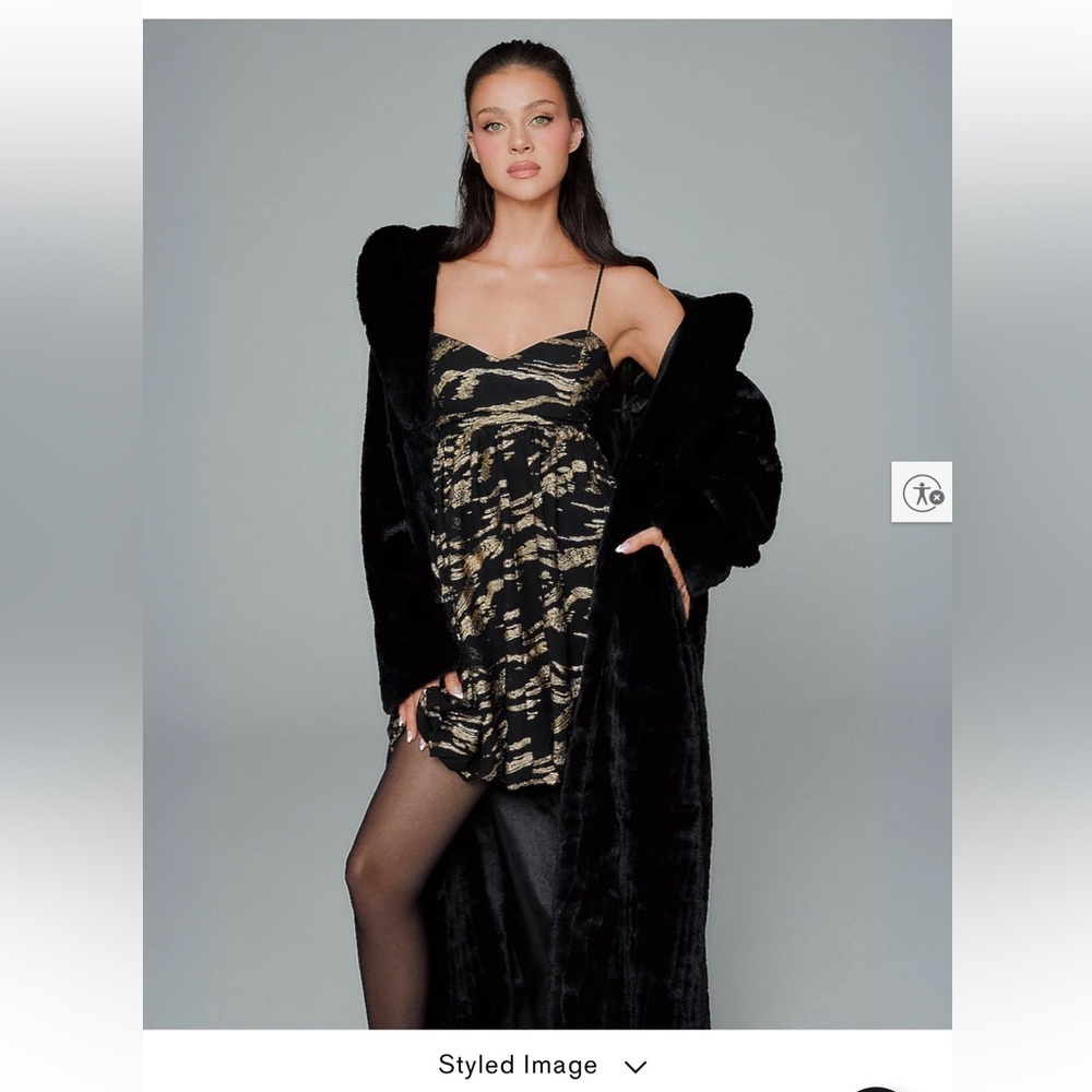 NWT Express Soft Faux Fur Maxi Coat